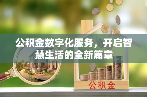 阿克陶公积金数字化服务，开启智慧生活的全新篇章