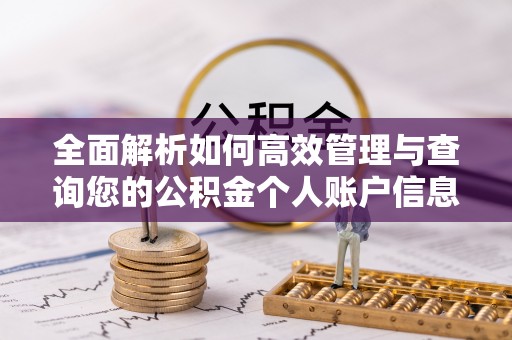 阿克陶全面解析如何高效管理与查询您的公积金个人账户信息